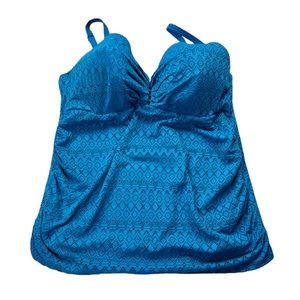 Lane Bryant Cacique Balconette Bra Tankini Swim Top